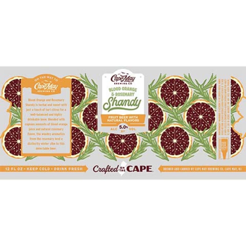 Cape May Blood Orange & Rosemary Shandy 16OZ SINGLE CAN