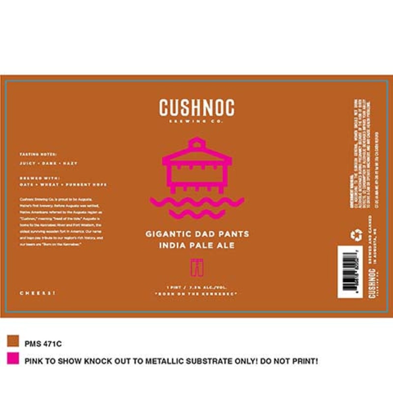 Cushnoc Gigantic Dad Pants IPA 16OZ SINGLE CAN