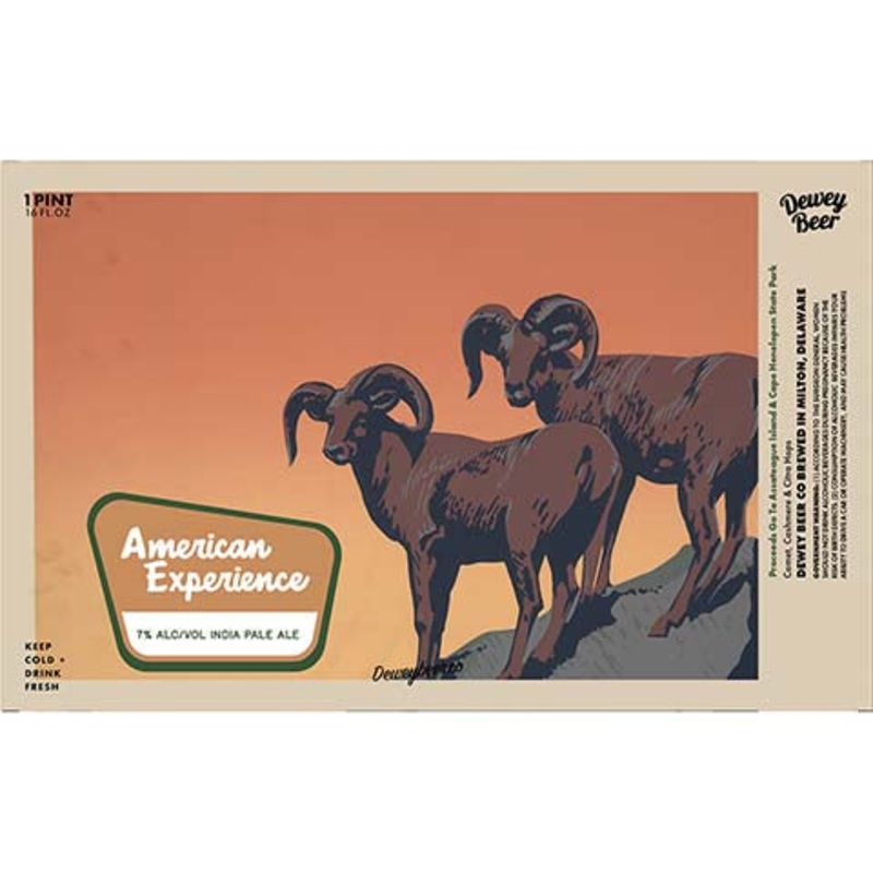 Dewey Beer American Experience IPA 16OZ SINGLE CAN