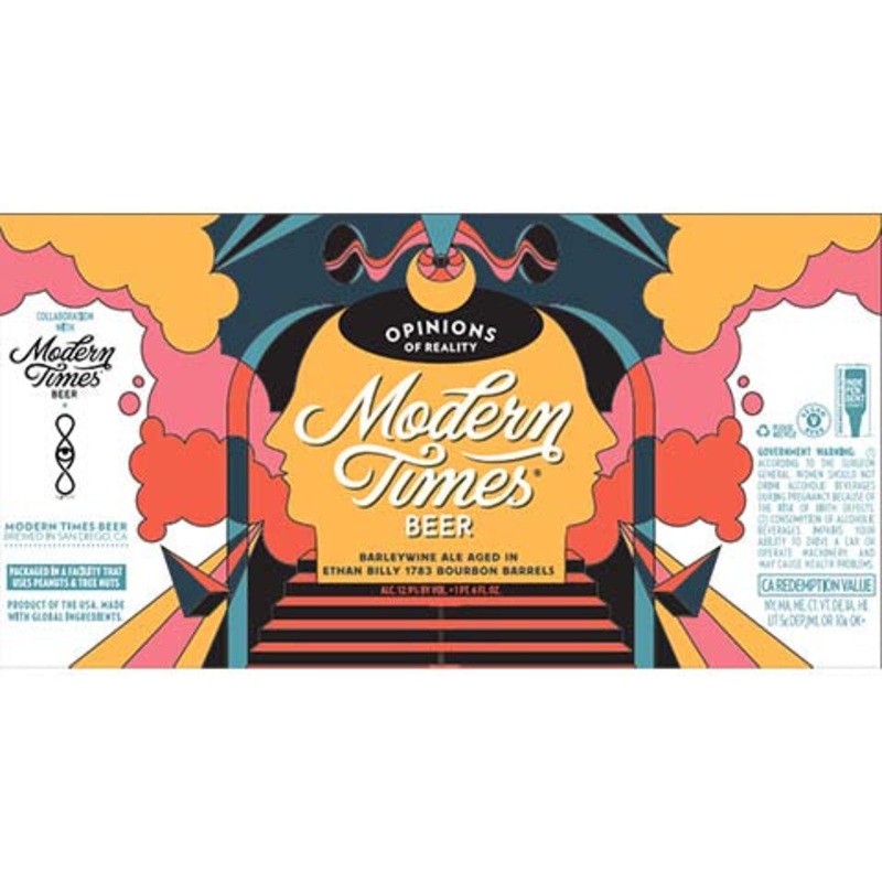 Modern Times Opinions of Reality Ethan Billy Barrel-Aged Barleywine Ale 500ML BTL