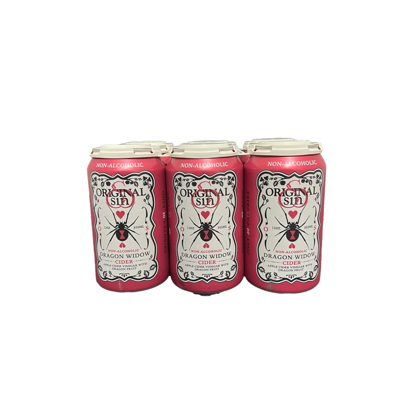 Original Sin Dragon Widow Non-Alcoholic Cider 6 Pack Cans