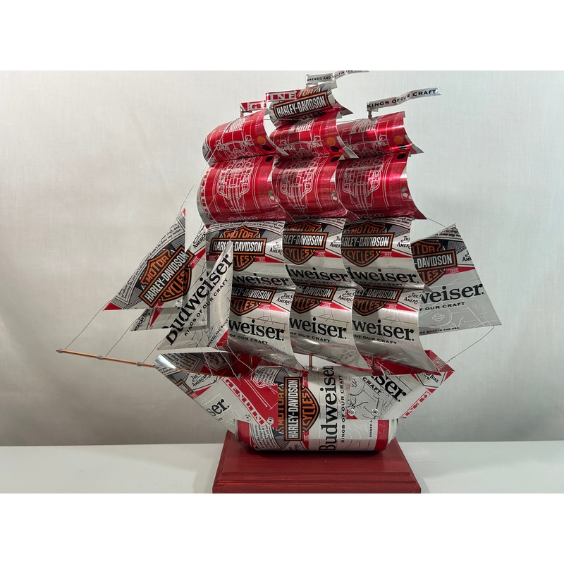 Anheuser Busch Budweiser Harley-Davidson Beer Can Ship