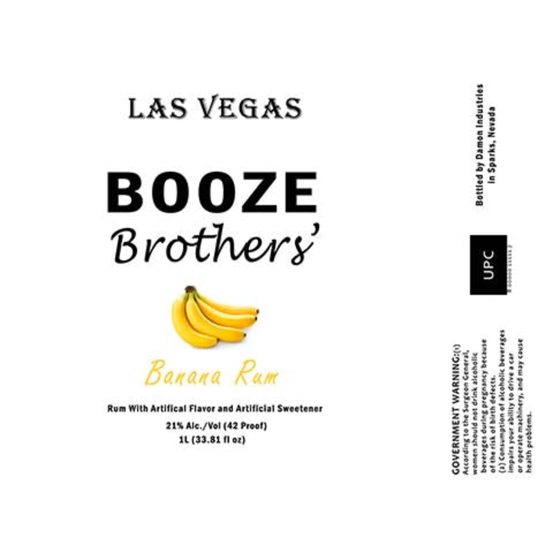 Booze Brothers Banana Rum 1L BTL