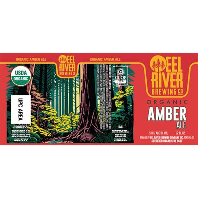 Eel River Organic Amber Ale 12OZ SINGLE CAN