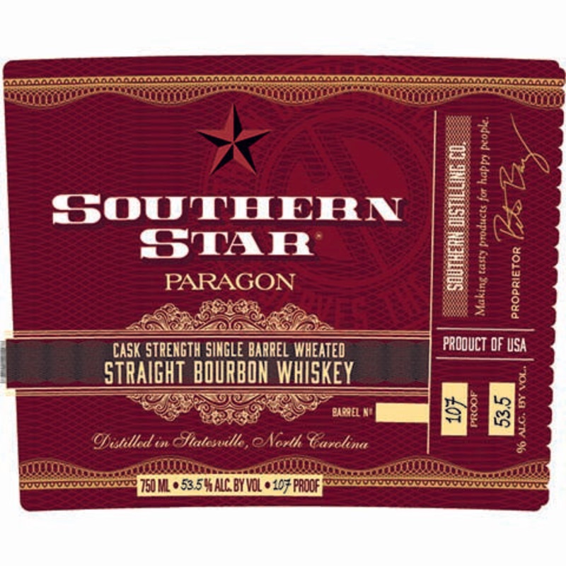 Southern Star Paragon Cask Strength Single Barrel Straight Bourbon Whiskey 750ML BTL