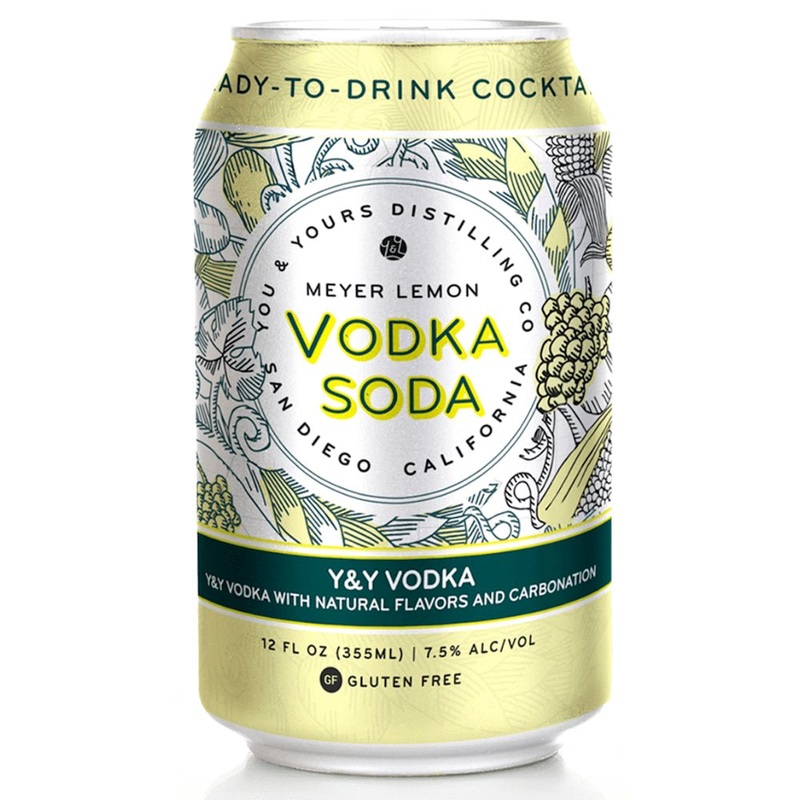 You & Yours Distilling Meyer Lemon Vodka Soda 4PK