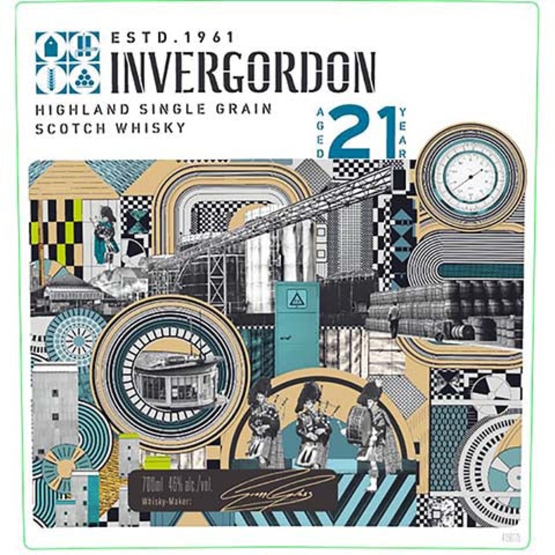 Invergordon 21-Year-Old Highland Single Grain Scotch Whisky 700ML BTL