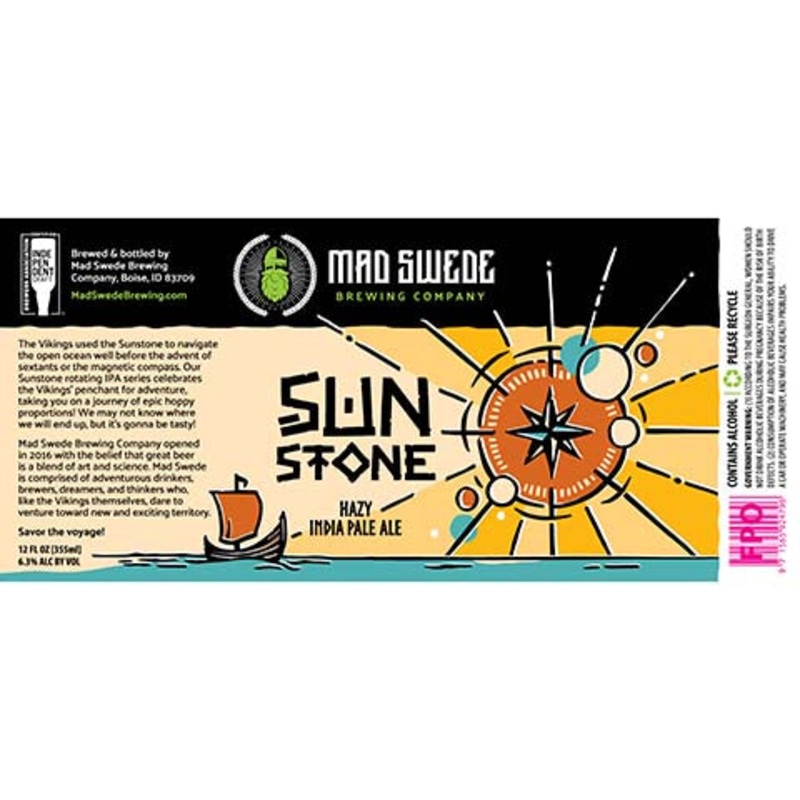 Mad Swede Sunstone Hazy IPA 12OZ SINGLE BTL