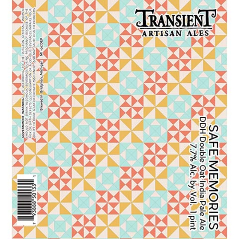 Transient Artisan Ales Safe Memories 16OZ SINGLE CAN