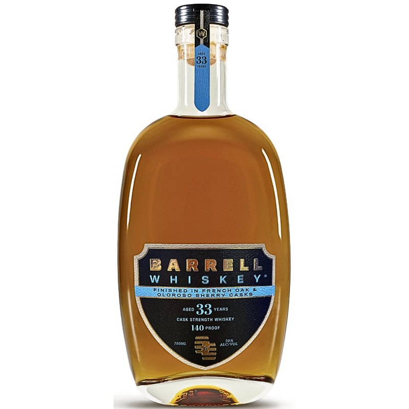 Barrell Craft Spirits Whiskey 33 Year Cask Strength  Finished in French Oak & Oloroso Sherry Casks