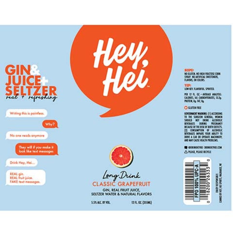 Hey, Hei Long Drink 12OZ SINGLE CAN
