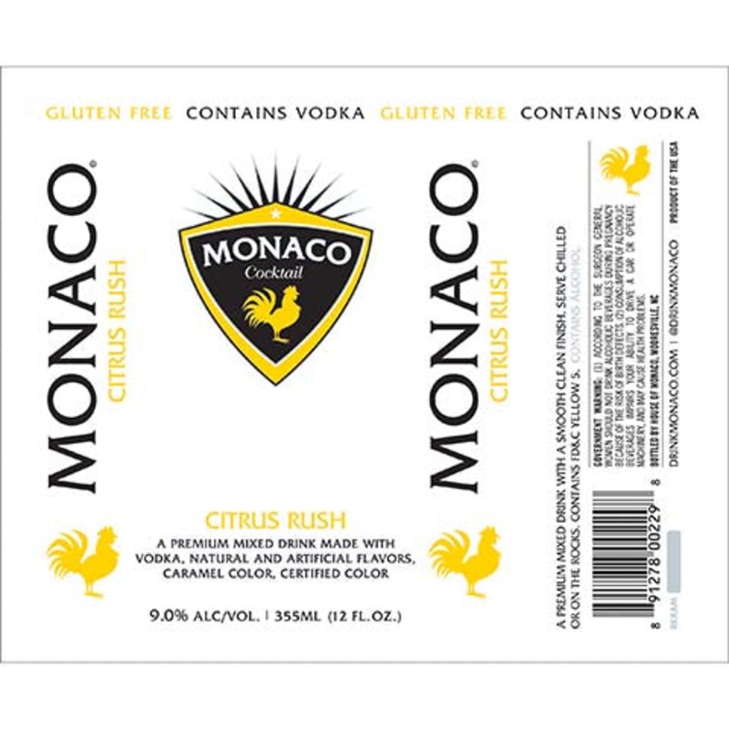 Monaco Citrus Rush 12OZ SINGLE CAN