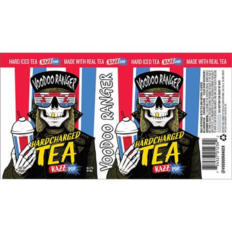 New Belgium Voodoo Ranger Hardcharged Tea Razz Pop 12OZ SINGLE CAN