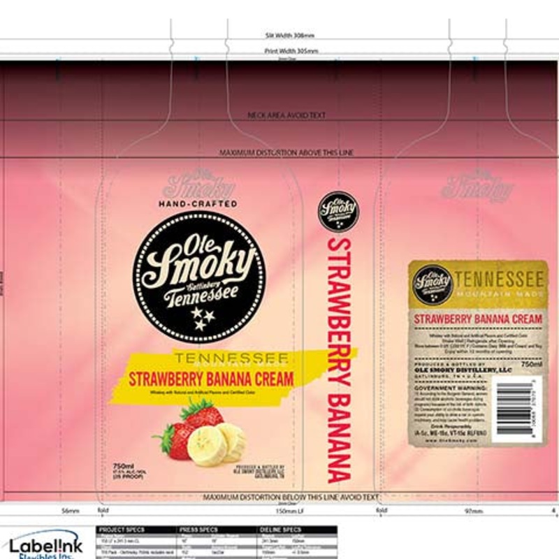 Ole Smoky Strawberry Banana Cream Whiskey 750ML BTL