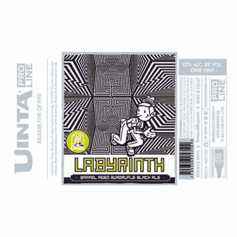 Uinta Labyrinth Quadruple Black Ale 16OZ SINGLE CAN