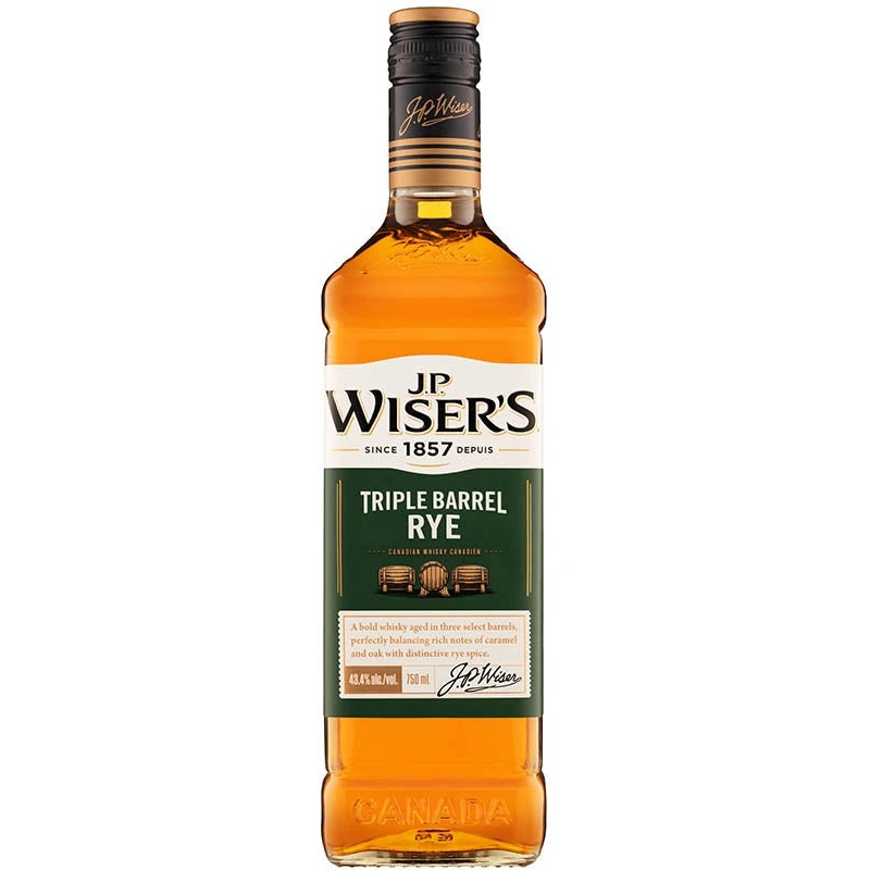 WISERS TRIPLE BARREL RYE CANADIAN 750ML @ Lethbridge [1004759] 750 ml