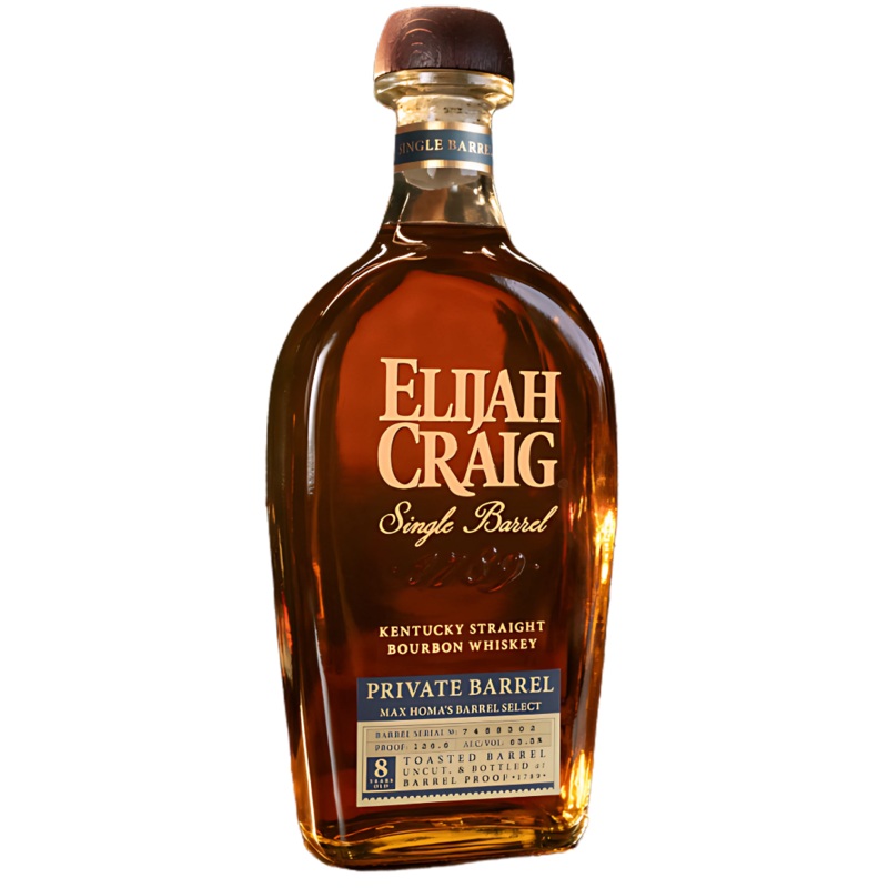Elijah Craig Single Barrel Private Barrel Max Homas Barrel Select