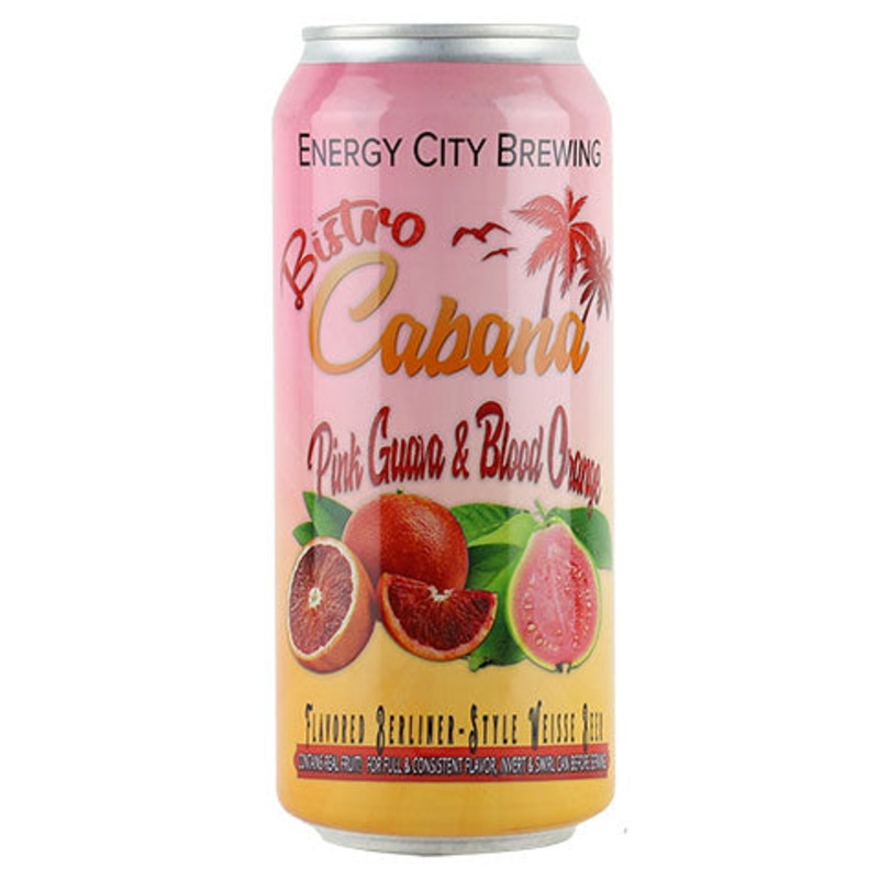 Energy City Bistro Cabana Pink Guava & Blood Orange Sour 16OZ SINGLE CAN