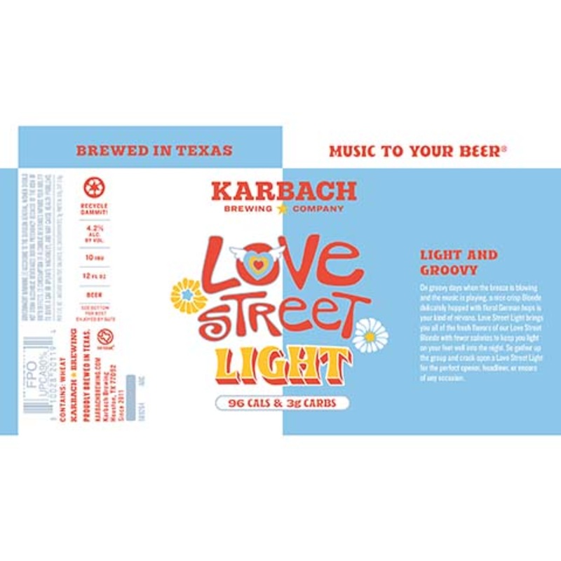Karbach Love Street Light 12OZ SINGLE CAN