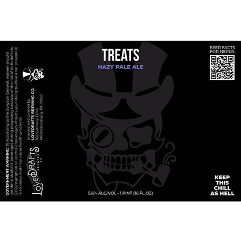 Lovedrafts Treats Hazy Pale Ale 16OZ SINGLE CAN