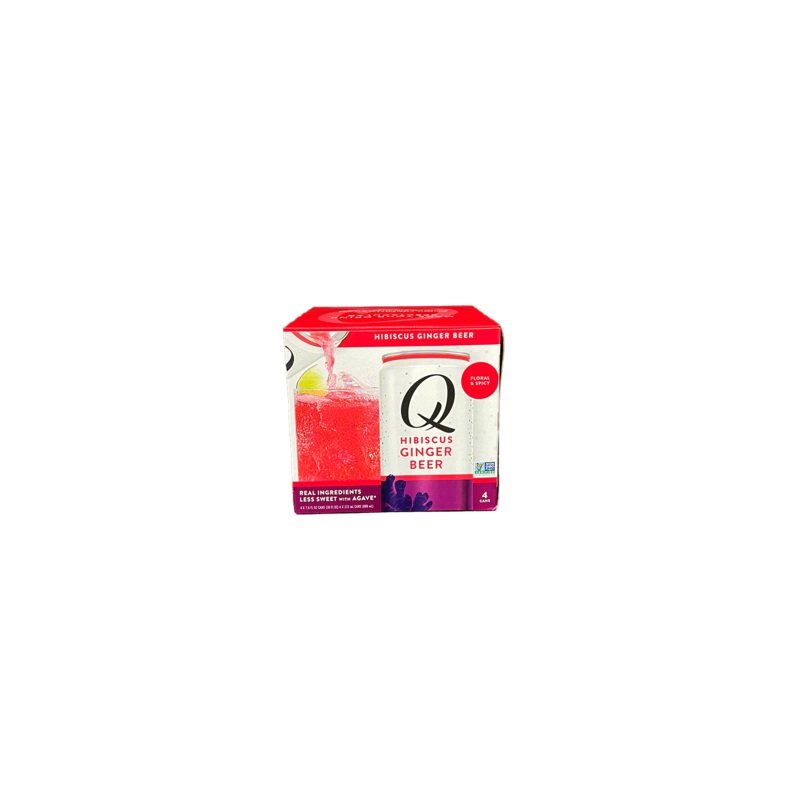 Q Hibiscus Ginger Beer 4 Pack