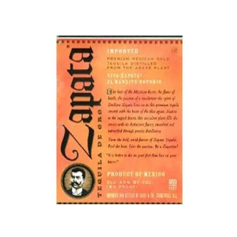 Zapata Tequila Gold 1.75L