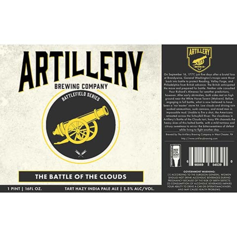 Artillery The Battle of the Clouds Tart Hazy IPA 16OZ SINGLE CAN