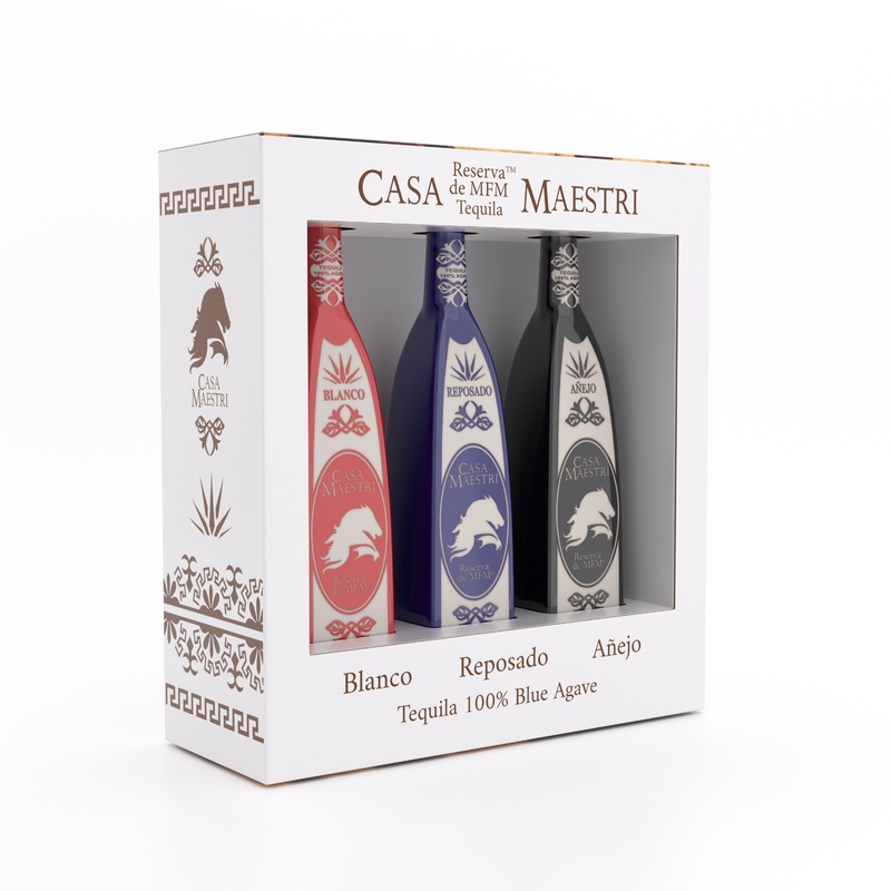 Casa Maestri Tequila Blanco/Reposado/Anejo 375ML 375ml Bottle