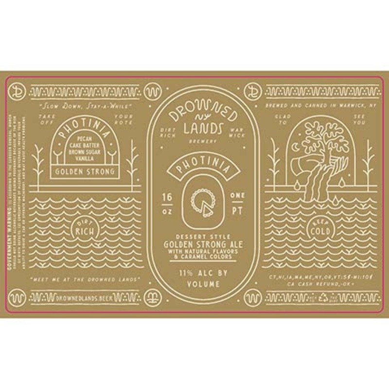 Drowned Lands Photinia Golden Strong Ale 16OZ SINGLE CAN