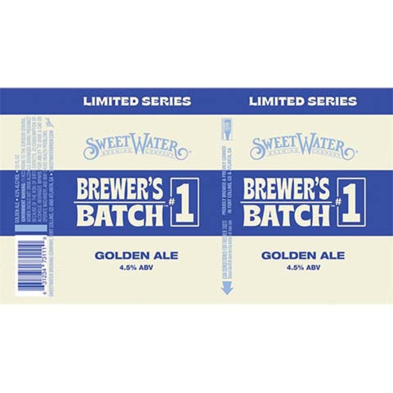 Sweetwater Brewer’s Batch #1 Golden Ale 16OZ SINGLE CAN