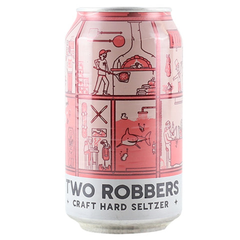 Two Robbers Peach Berry Seltzer 12OZ SINGLE CAN
