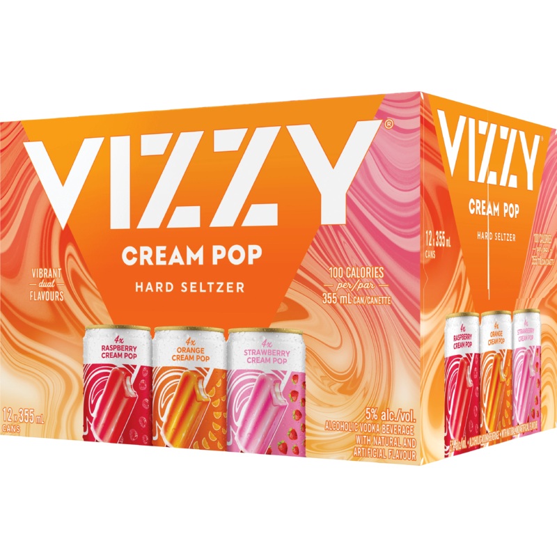 VIZZY HARD SELTZER CREAM POP MIXER 355ML 12PK CAN @ St. Albert [1056056] 4260 ml