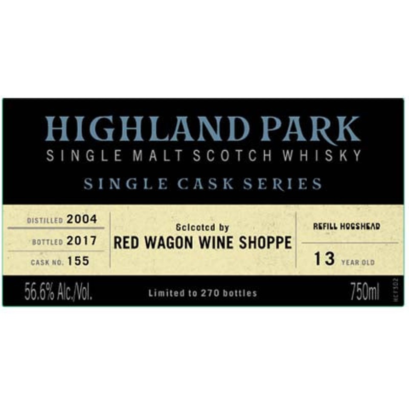 Highland Park Cask No. 155 Single Malt Scotch Whisky 750ML BTL