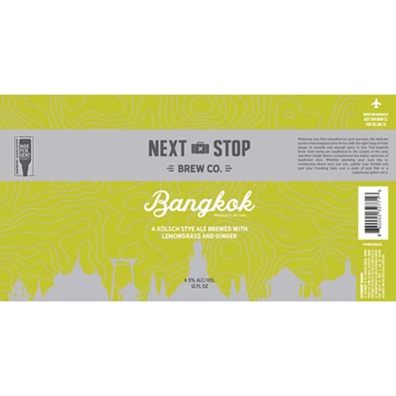 Next Stop Bankok Kolsch Style Ale 12OZ SINGLE CAN
