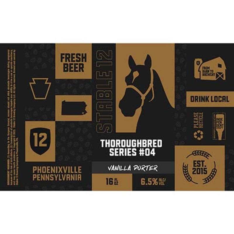 Stable 12 Thoroughbred Series #04 Vanilla Porter 16OZ SINGLE CAN