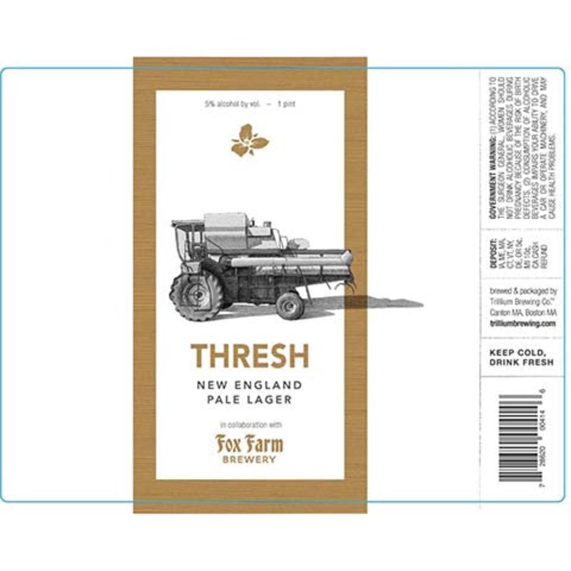 Trillium Thresh Pale Lager 16OZ SINGLE CAN
