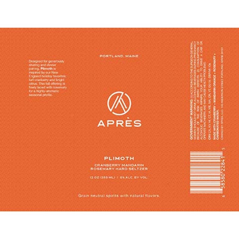 Apres Plimoth Hard Seltzer 12OZ SINGLE CAN