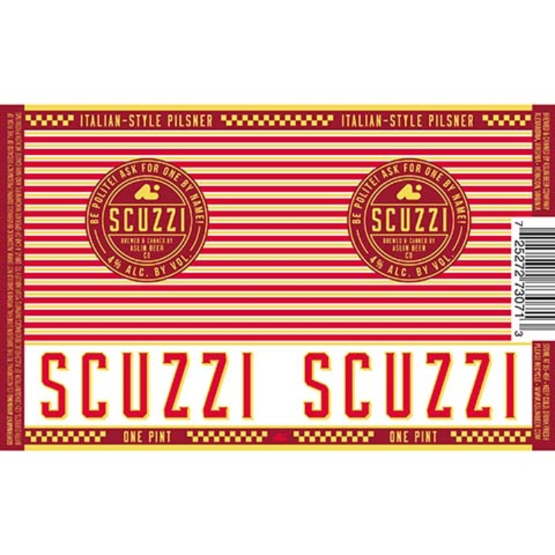 Aslin Scuzzi Italian Pilsner 16OZ SINGLE CAN