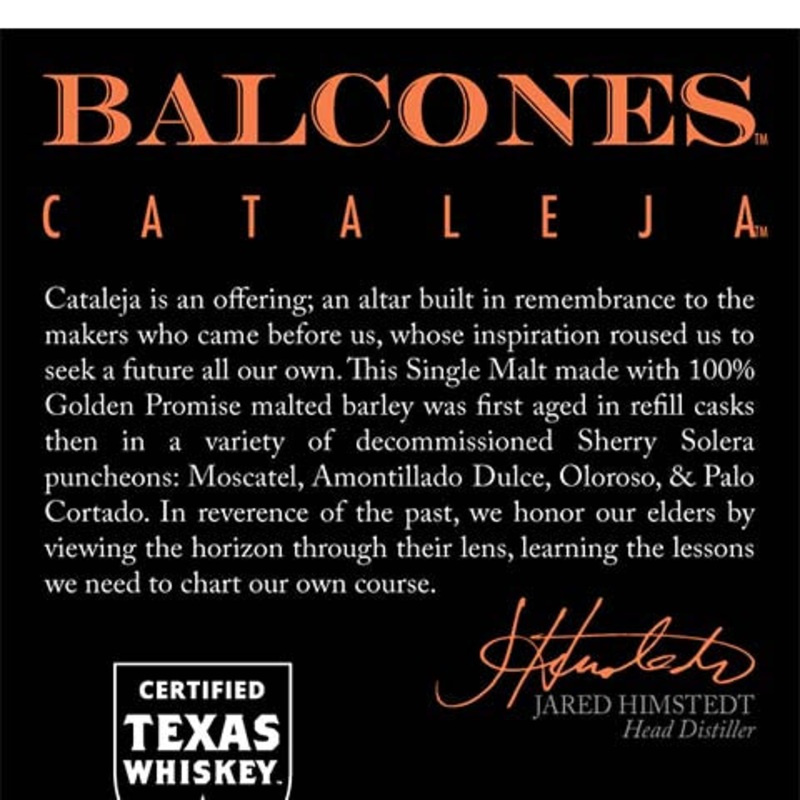 Balcones Cataleja Whisky 750ML BTL