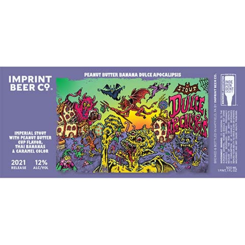 Imprint Peanut Butter Banana Dulce Apocalipsis Imperial Stout 500ML BTL