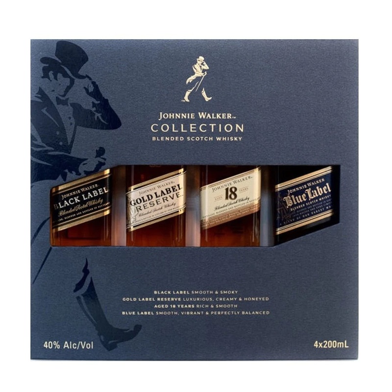 Johnnie Walker The Collection Blended Scotch Whisky Set 4-Pack 4PK 200ML BTL