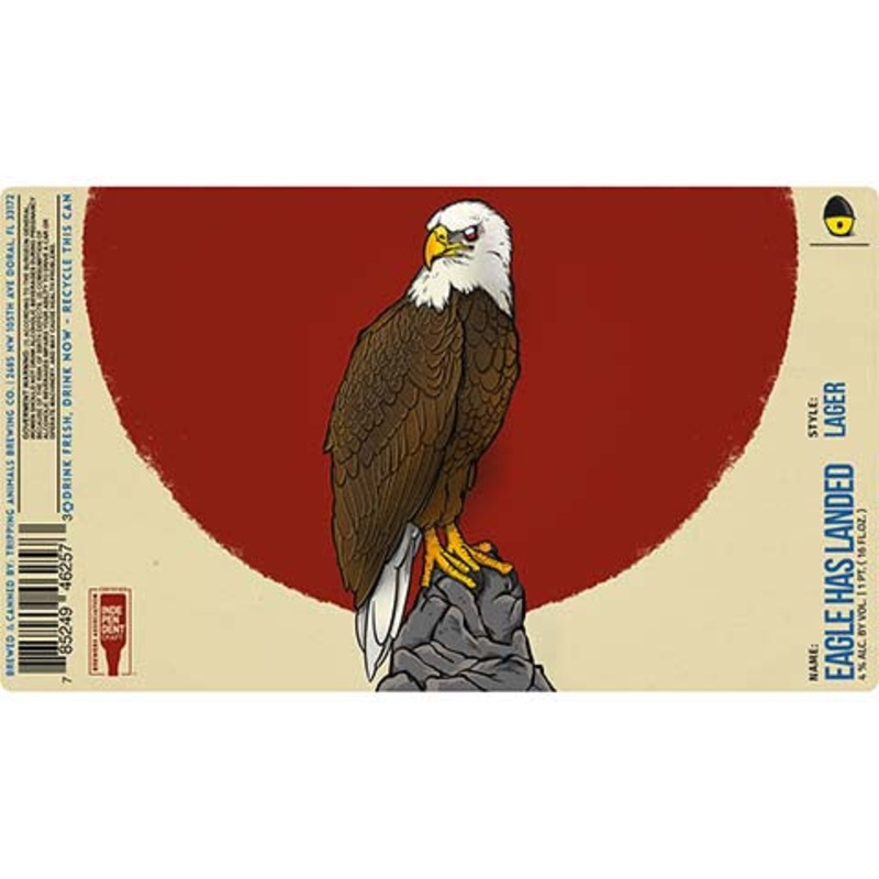 Tripping Animals Eagle Has Landed Lager 16OZ SINGLE CAN