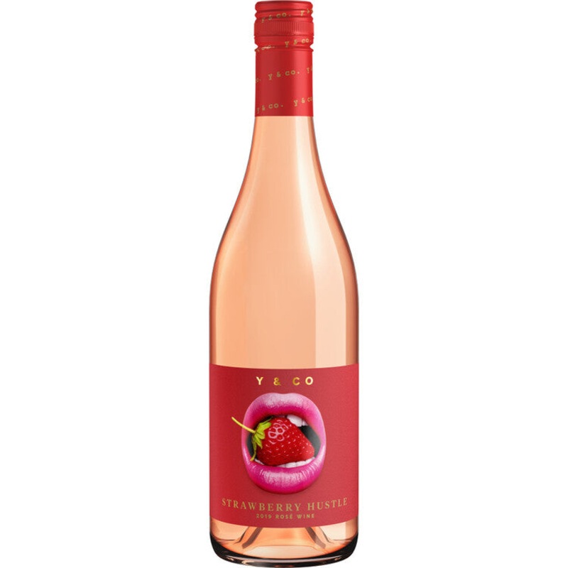 Y & CO ROSE WINE STRAWBERRY HUSTLE CALIFORNIA 750ML 750ML
