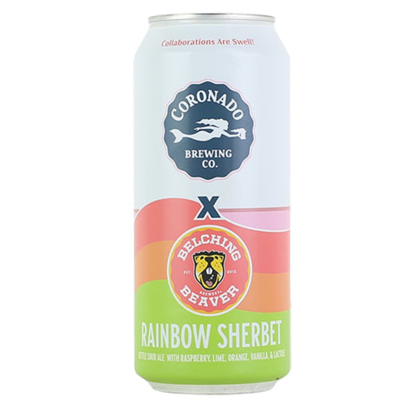 Coronado/Belching Beaver Rainbow Sherbet Sour 16OZ SINGLE CAN