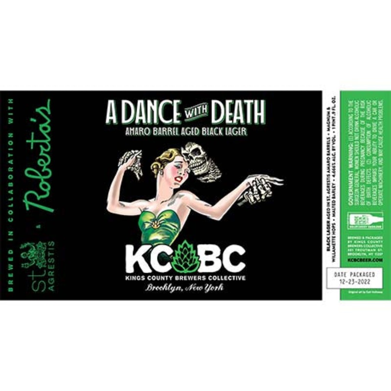 Kings County Brewers Collective A Dance with Death Lager 500ML BTL