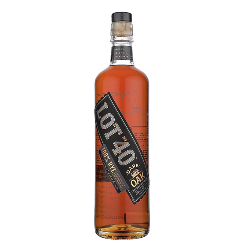 LOT 40 CANADIAN RYE WHISKY DARK OAK 96 750ML 750ML