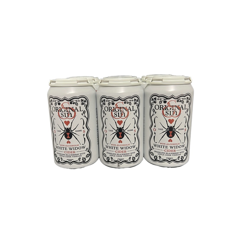 Original Sin White Widow Non-Alcoholic Cider 6 Pack Cans