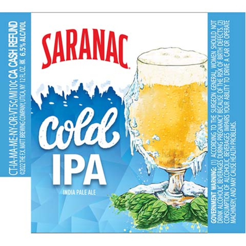 Saranac Cold IPA 12OZ SINGLE BTL