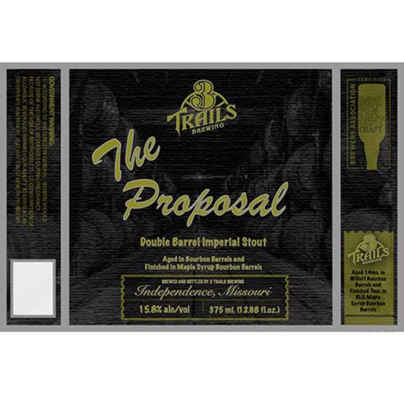 Trails The Proposal Double Barrel Imperial Stout 16OZ SINGLE CAN