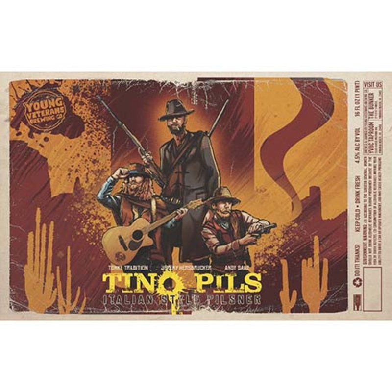 Young Veterans Tino Pils Italian Style Pilsner 16OZ SINGLE CAN